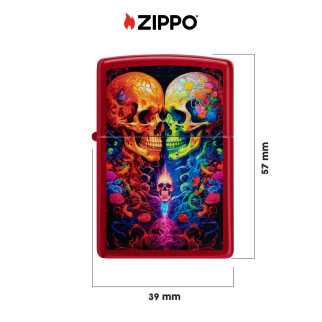 Accendino Zippo mod. 46940 Fantasia Candy Skulls Design