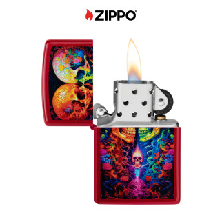 Accendino Zippo mod. 46940 Fantasia Candy Skulls Design
