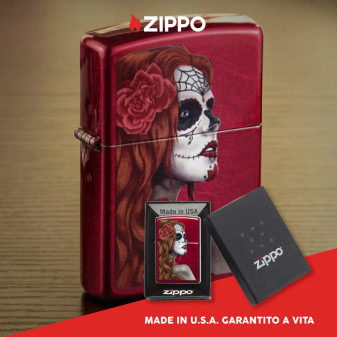 Accendino Zippo mod. 28830 Fantasia Day of Dead Girl