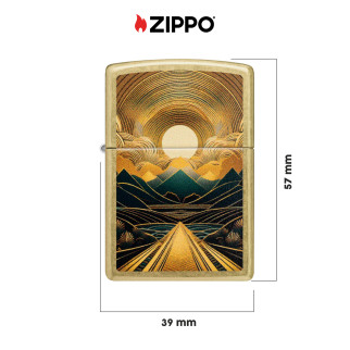 Accendino Zippo mod. 47137 Through the Mountains Design