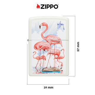Accendino Zippo mod. 47103 Guy Harvey Flamingos Design