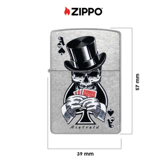 Accendino Zippo mod. 47112 Rick Rietveld Ace of Spades Design