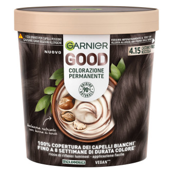 Garnier Good Tinta Permanente per Capelli Colore 4.15 Castano Freddo