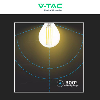Lampadina LED E14 6W MiniGlobo P45 Filament VT-2466 V-Tac