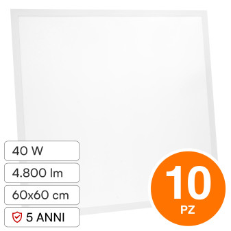 V-Tac VT-61042 10 Pannelli LED SMD Quadrato 60x60 40W