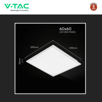 V-Tac VT-61042 10 Pannelli LED SMD Quadrato 60x60 40W