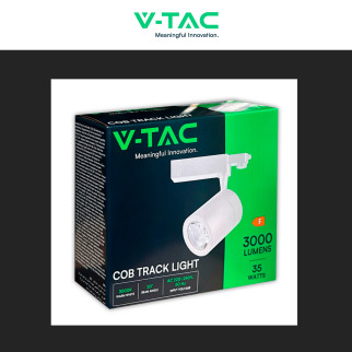 Faretto LED da Binario 35W Track Light COB V-Tac VT-4536
