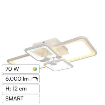 V-Tac VT-7718 Plafoniera LED a Superficie 70W SMD CCT