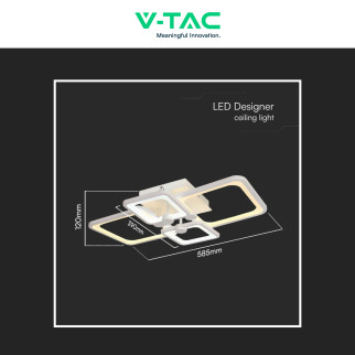 V-Tac VT-7718 Plafoniera LED a Superficie 70W SMD CCT