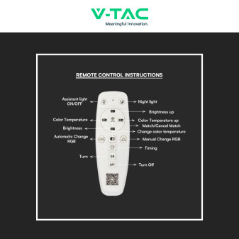 V-Tac VT-7718 Plafoniera LED a Superficie 70W SMD CCT