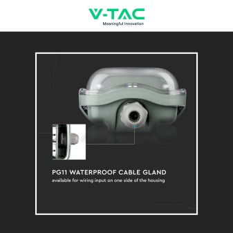 V-Tac VT-15022 Porta Tubi LED IP65 per 2 Tubi T8 G13 da 120cm