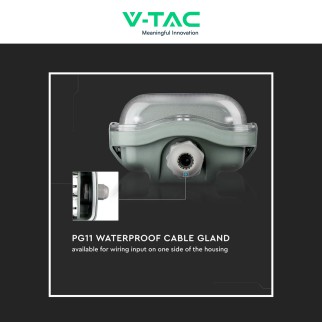V-Tac VT-15022 Porta Tubi LED IP65 per 2 Tubi T8 G13 da 120cm