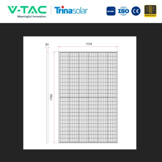 V-Tac Pannelli Fotovoltaici 455W STC 493W BNPI TopCon IP68