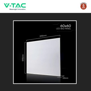 V-Tac VT-61020 10 Pannelli LED Quadrati 60x60 20W SMD a Incasso