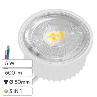 Bot Lighting Modulo LED Slim 5W SMD Ø50 CCT 3in1 GU10