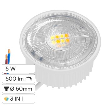 Bot Lighting Modulo LED Slim 5W SMD Ø50 CCT 3in1 Dimmerabile GU10