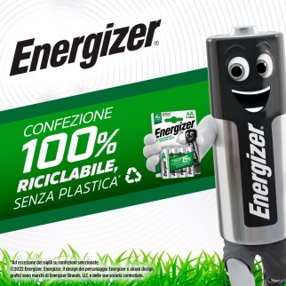 Energizer Accu Recharge Power Plus Batteria Transistor 9V Ricaricabile