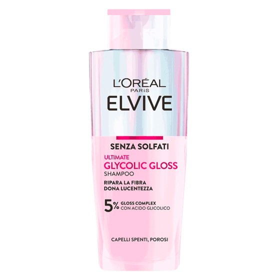 Shampoo Capelli Spenti e Porosi Elvive Glycolic Gloss L'Oréal Paris