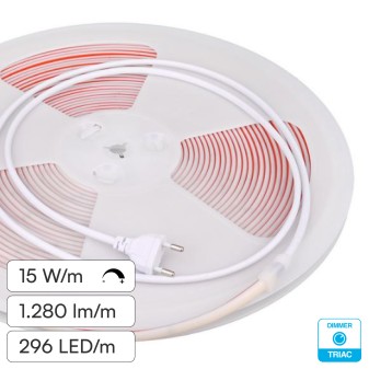 FAI Striscia LED COB Flessibile 15W/m Monocolore IP65 20m mod. 5069/15/CO/20
