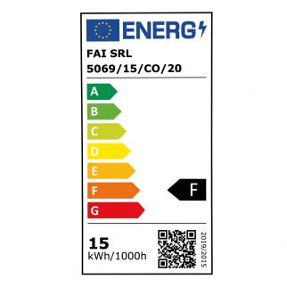 FAI Striscia LED COB Flessibile 15W/m Monocolore IP65 20m mod. 5069/15/CO/20