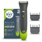 Veet Men Total Pro Intimate Trimmer Rasoio Elettrico Uomo Waterproof Senza Fili per Viso e Corpo con 1 Testina e 2 Pettini Guida