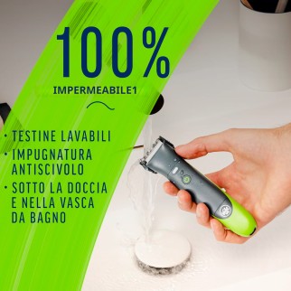 Veet Men Total Pro Intimate Trimmer Rasoio Elettrico Waterproof