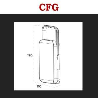 CFG Lampada LED Portatile con Luce di Emergenza 17W SMD