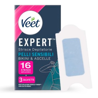 Veet Expert Strisce Depilatorie Bikini & Ascelle Pelli Sensibili
