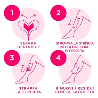 Veet Pure Strisce Depilatorie Gambe e Corpo con Formula Ipoallergenica