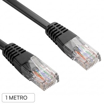 Life Cavo di Rete UTP CAT5e Lunghezza 1m Colore Nero