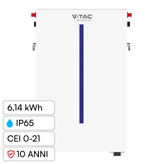 Batteria al Litio 51.2V 6.14kWh per Impianti Solari V-Tac