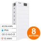 V-Tac VT-OHS-HV100 Kit 8 Batterie BMS Stack LiFePO4 40kWh Alta Tensione Garanzia 10 Anni IP65 CEI 0-21 CEI 0-16 - SKU 120028