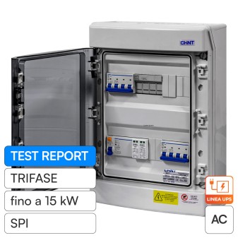 Chint Quadro Elettrico Lato AC Trifase Fino a 15kW 400V IP65 CEI 0-21