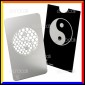Grinder Card Formato Tessera Tritatabacco in Metallo - Ying Yang