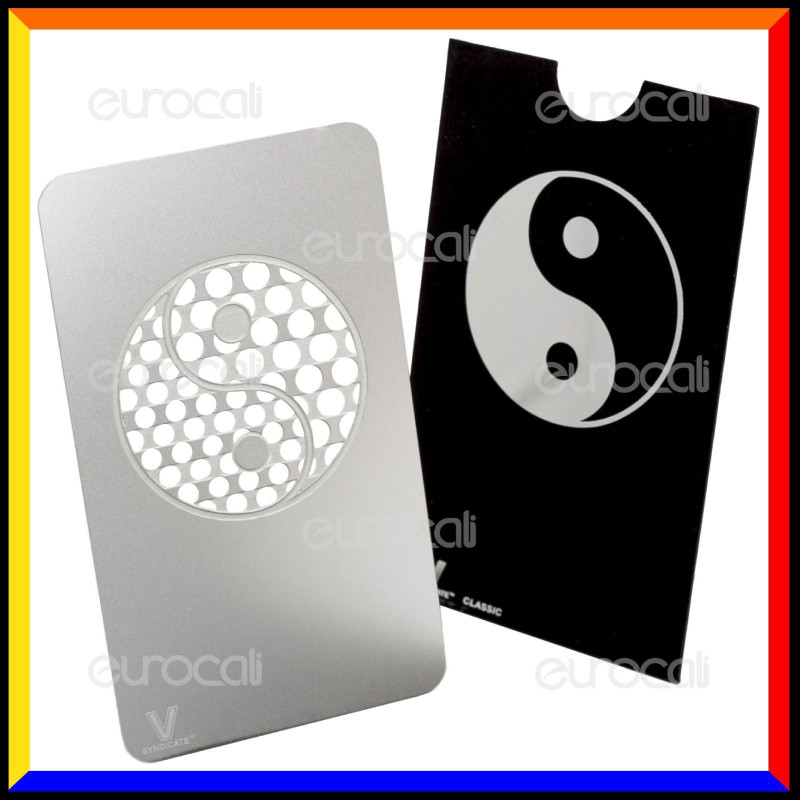 Grinder Card Formato Tessera Tritatabacco in Metallo - Ying Yang