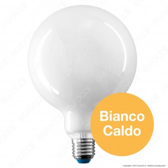 Bot Lighting Lampadina LED E27 8W Globo G125 Milky Filamento - mod.
