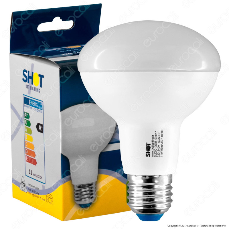 Bot Lighting Shot Lampadina LED E27 11W Bulb Reflector R80 - mod.