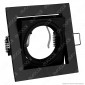 Kanlux ALREN DTL-B Portafaretto Orientabile Quadrato da Incasso per Lampadine GU10 e GU5.3 - mod.26754