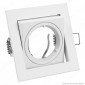 Kanlux ALREN DTL-W Portafaretto Orientabile Quadrato da Incasso per Lampadine GU10 e GU5.3 - mod.26753
