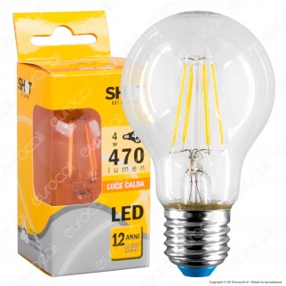 Bot Lighting Shot Lampadina LED E27 4W Bulb A60 Filamento - mod.