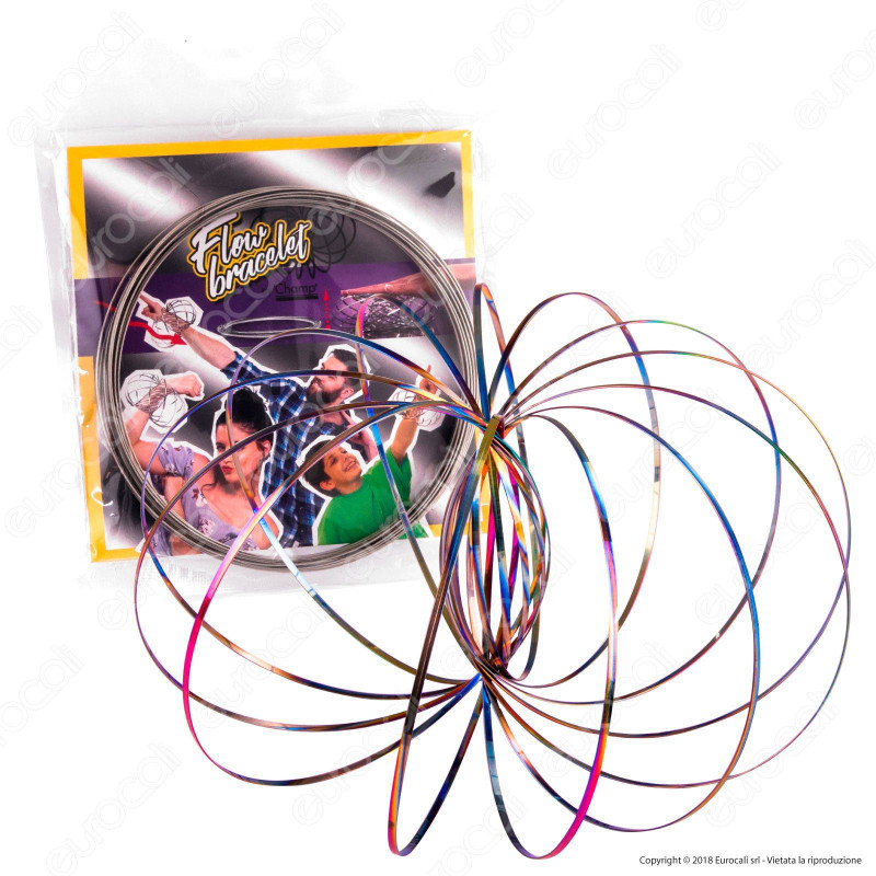 Champ Flow Bracelet Bracciale 3D a Molla Multigioco - Rainbow