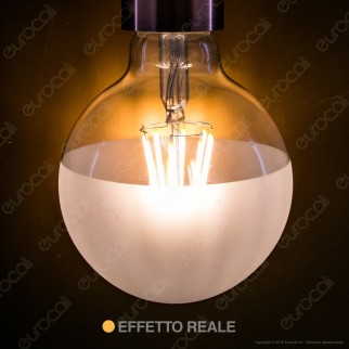 Ideal Lux Lampadina E27 Filamenti LED 8W Globo G95 con Calotta