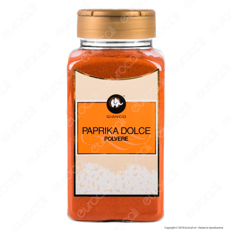 Gianco Paprika Dolce in Polvere - Maxi Barattolo da 800 ml