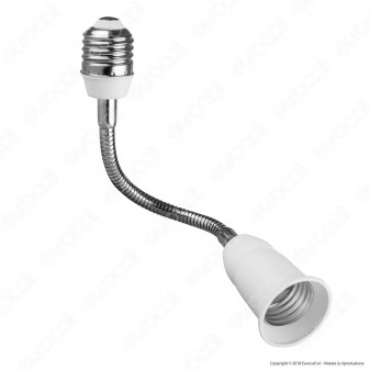 LED Line Distanziatore per Lampadine E27 con Prolunga Flessibile -