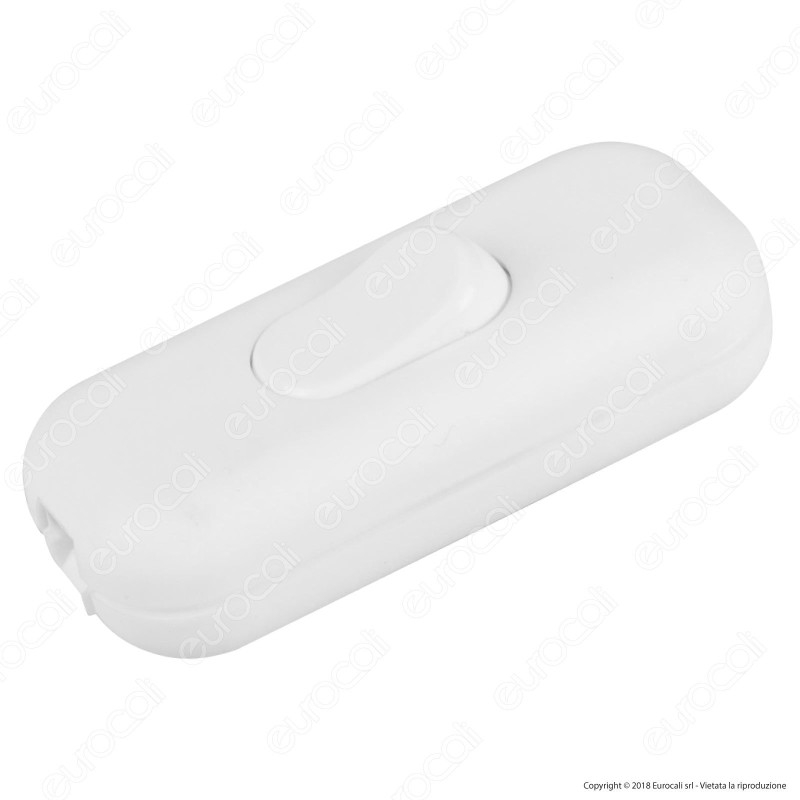 FAI Interruttore Passafilo Unipolare a Bilanciere Colore Bianco -