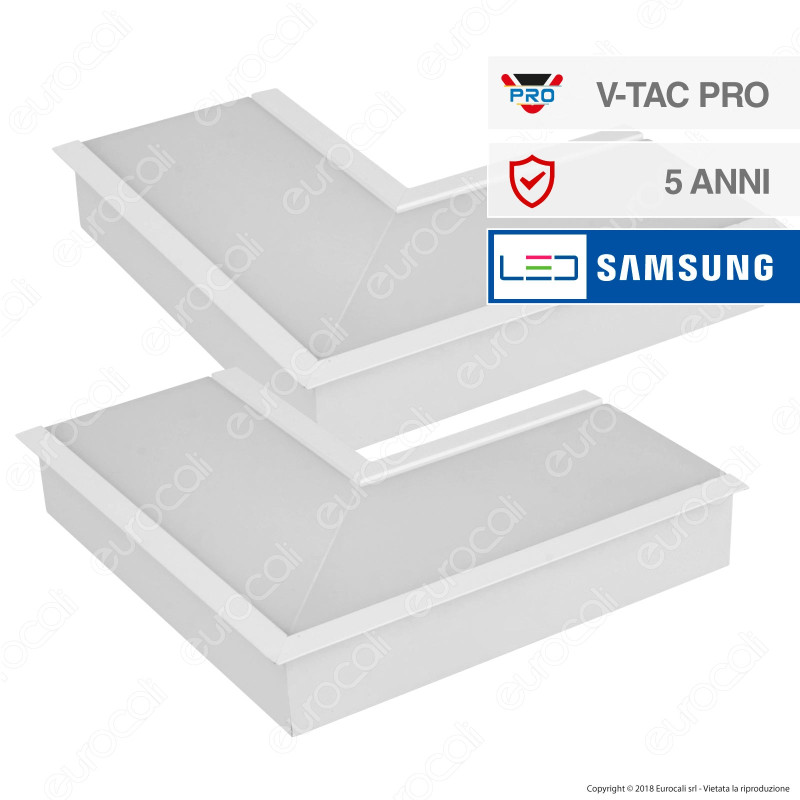 V-Tac PRO VT-7-42L Coppia di Lampade LED Raccordo a Incasso Linear