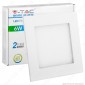 V-Tac VT-607 SQ Pannello LED Quadrato 6W SMD da Incasso con Driver - SKU 4863 / 4864 / 4865
