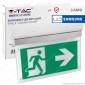 V-Tac PRO VT-519-S Lampada LED a Superficie Inclinabile 90° 140lm d'Emergenza Anti Black Out - SKU 836