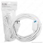 V-Tac Cavo Prolunga Spina e Presa Italiane 5 metri 10A Colore Bianco - SKU 8730