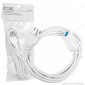 V-Tac Cavo Prolunga Spina e Presa Italiane 3 metri 10A Colore Bianco - SKU 8729